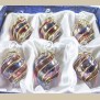 1.4" Blown Glass Egyptian Christmas Ornaments - Set of 6 Ornaments